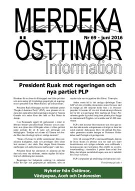 Merdeka Östtimor Information 69 (2016)