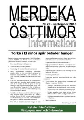 Merdeka Östtimor Information 70 (2016)