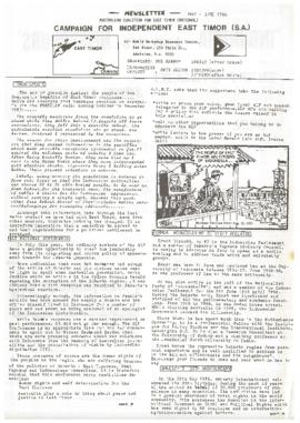 Newsletter May/June 1986