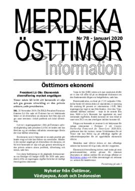 Merdeka Östtimor Information 78 (2020)