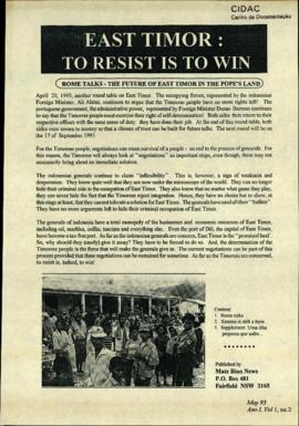 Matebian News (East Timor: To Resist is to Win) 1993-05