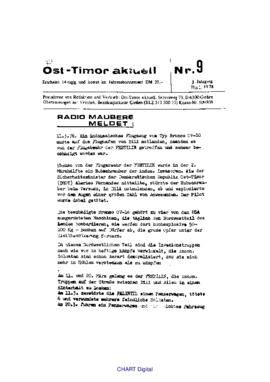 Ost-Timor Akutell, No.9, May 1978