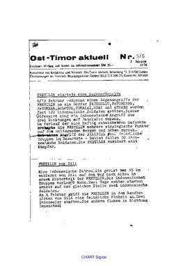 Ost-Timor Akutell, No.5/6, March 1978