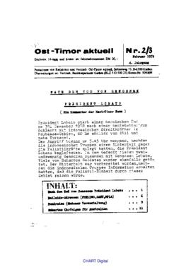 Ost-Timor Akutell, No.2/3, February 1979