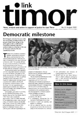 Timor Link Newsletter 2001-08